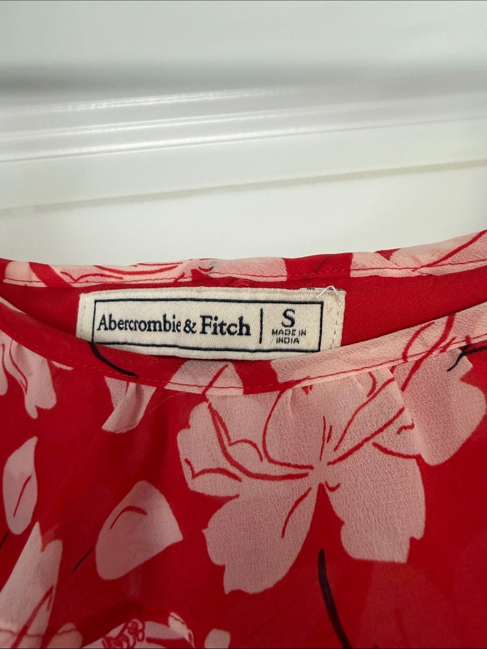 Abercrombie & Fitch Red Floral Slip Dress - Picture 5 of 5